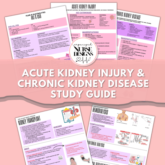 Kidney (AKI & CKD) Nursing School Study Guide