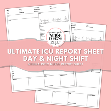 best icu nurse report sheet, icu brain sheet