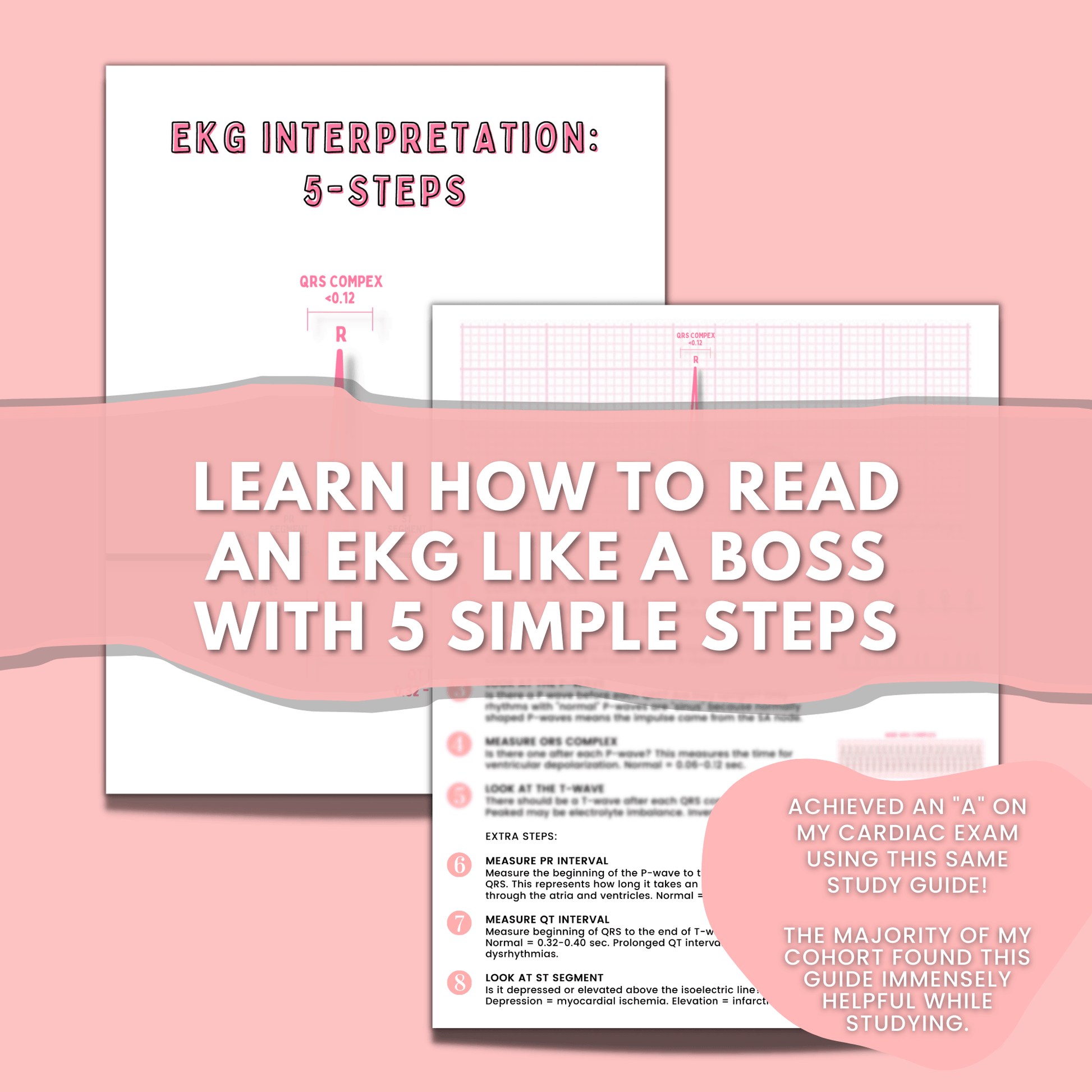 Cardiac Nursing School Study Guide Bundle - EKG & Dysrhythmias – OrganizedNurseDesigns cardiac-nursing-school-study-guide-bundle-ekg-dysrhythmias-organizednursedesigns