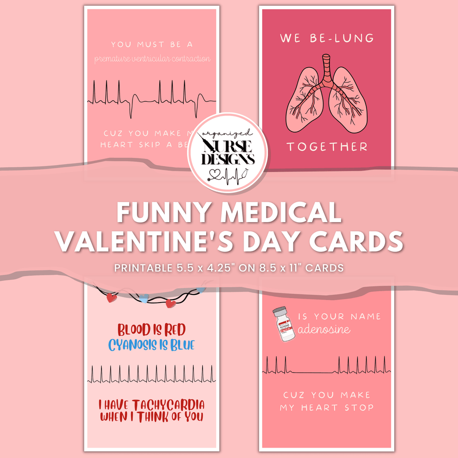 Printable Greeting Cards Funny Medical Cards OrganizedNurseDesigns