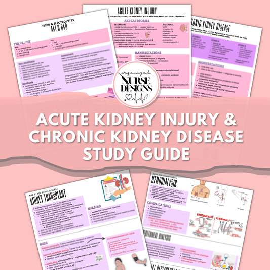 Kidney (AKI & CKD) Nursing School Study Guide