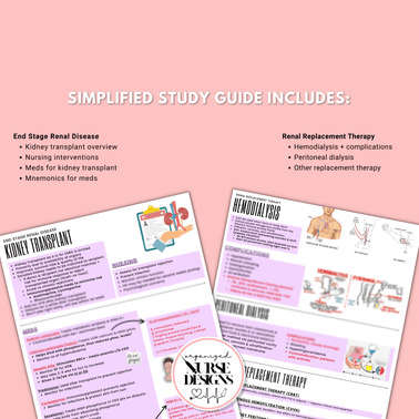 Kidney (AKI & CKD) Nursing School Study Guide